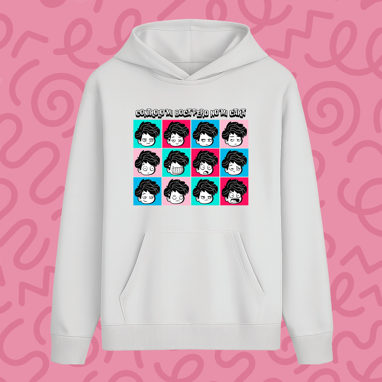 Hoodie “Controlo mi boca pero no mi cara”