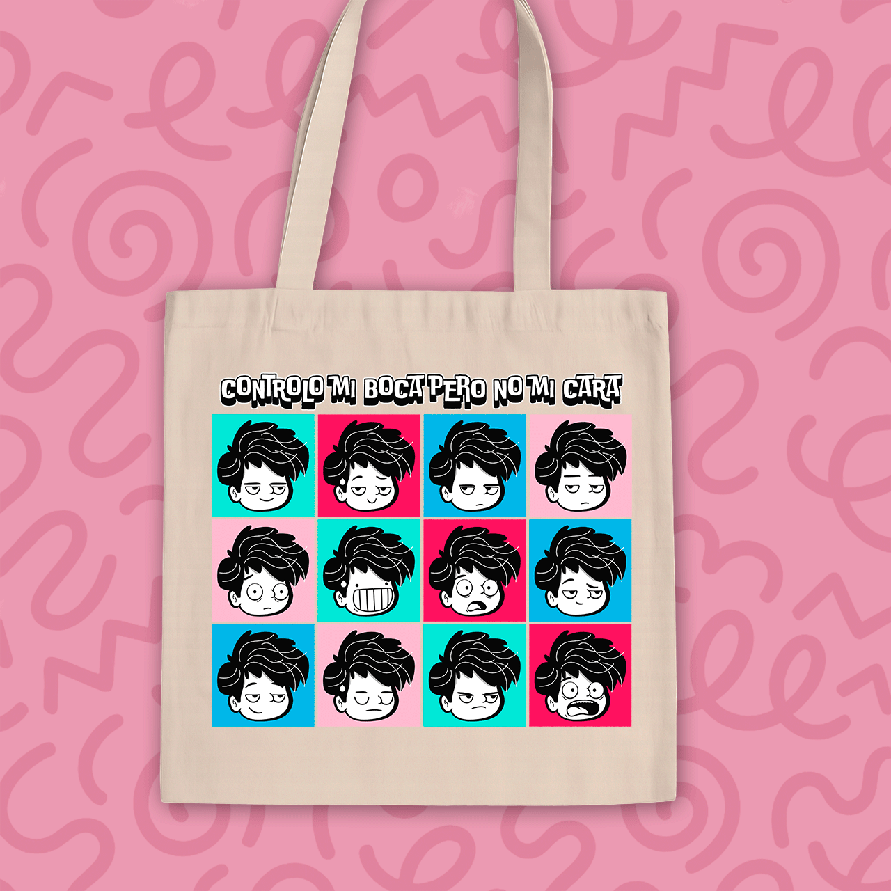 Totebag “Controlo mi boca pero no mi cara”